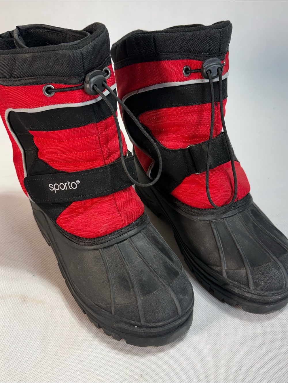 Sporto Winter Survivor Red Black Snow Boots Mens Size 5M CONNER/426252